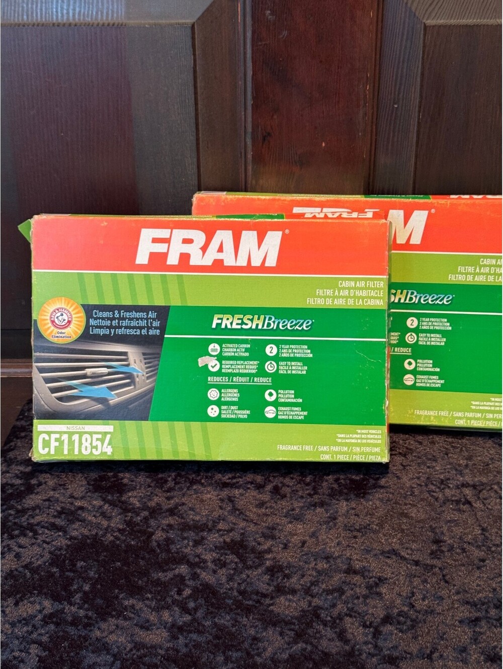 FRAM Fresh Breeze Cabin Air Filter CF11854 for Nissan - Set of 2